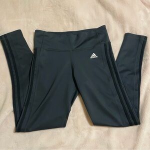 Adidas Black Climalite Leggings with side stripes